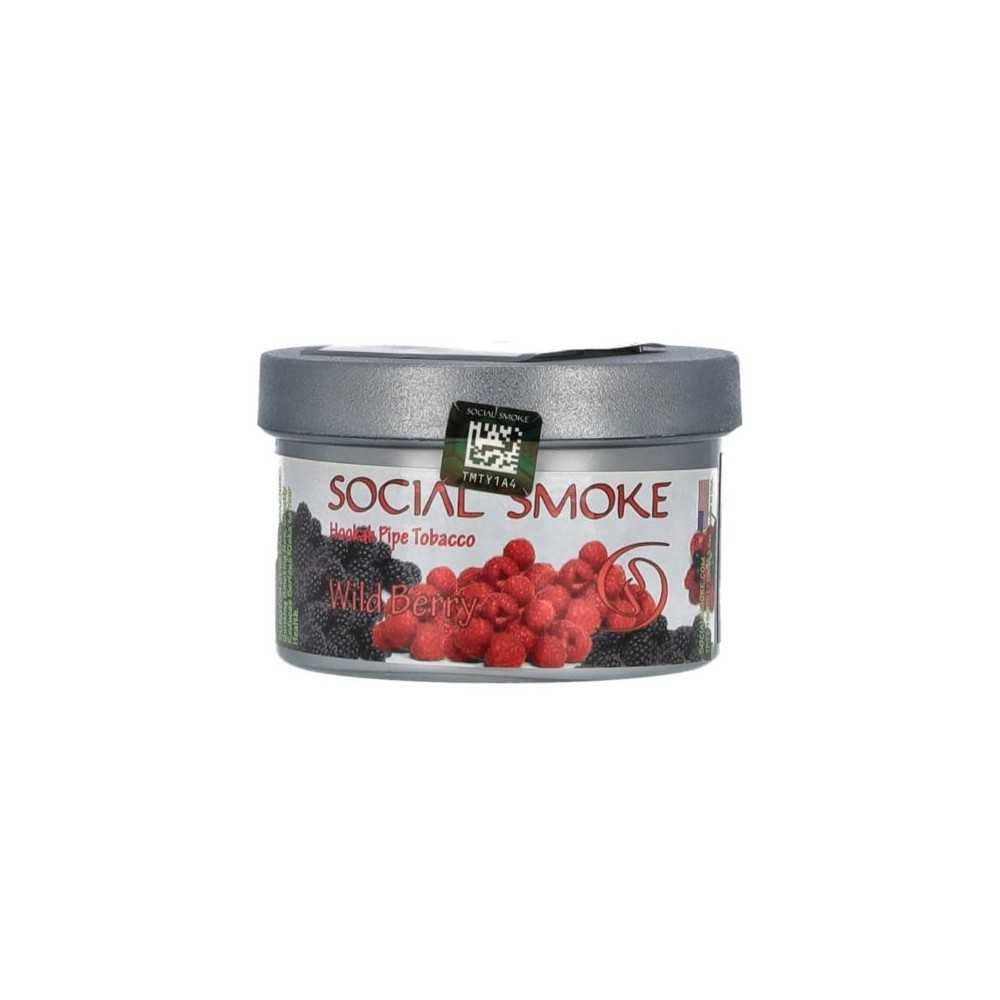 Shisha tobacco Social Smoke WILD BERRY Social Smoke Produits non livrable à l'etranger