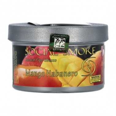Shisha-Tabak Social Smoke MANGO HABANERO Social Smoke Produits non livrable à l'etranger