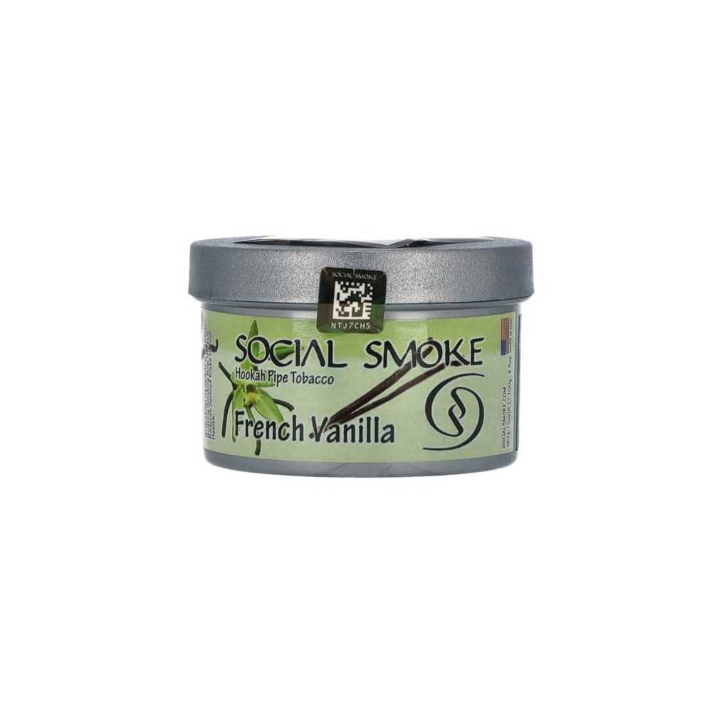 Shisha-Tabak Social Smoke French Vanilla Social Smoke Produits non livrable à l'etranger