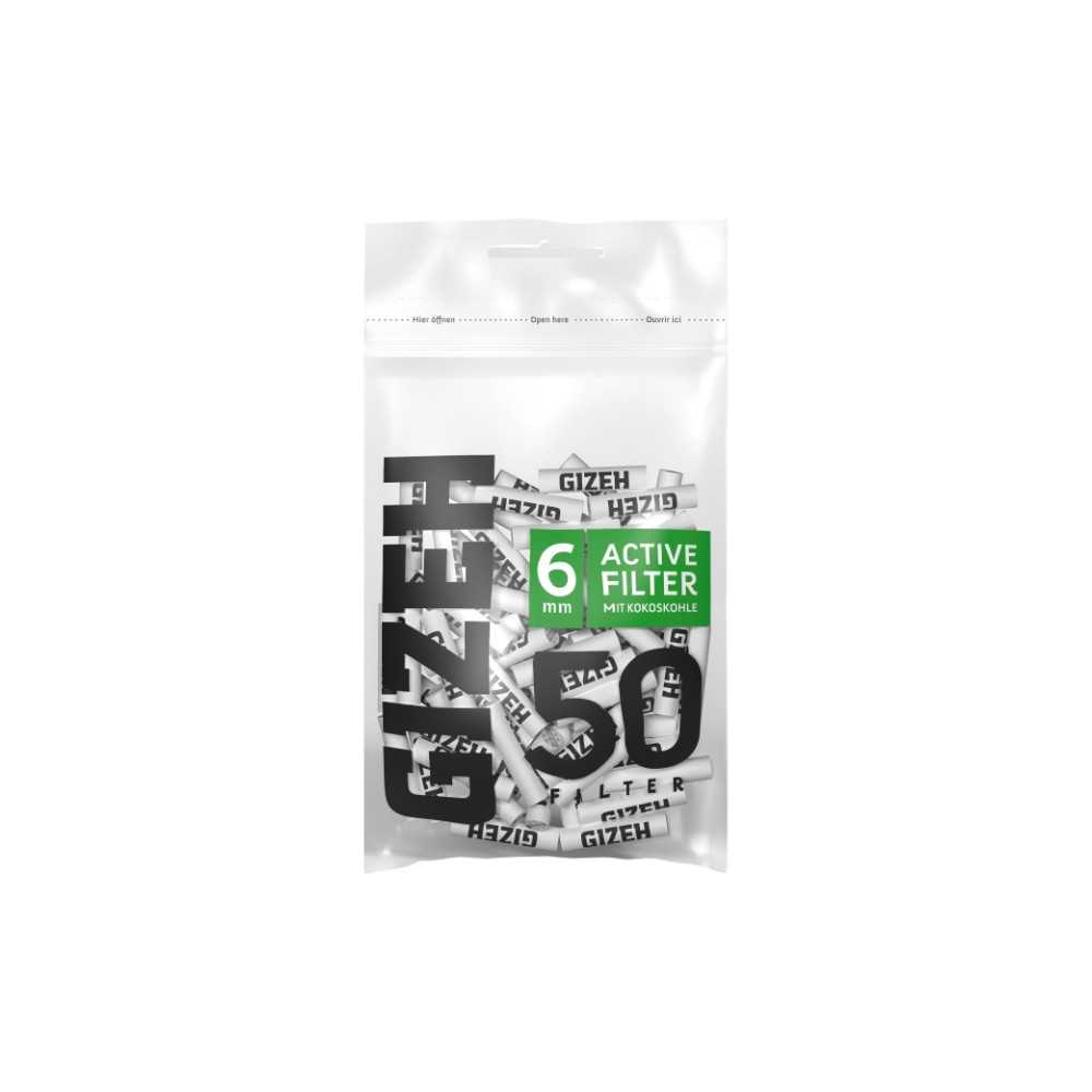 GIZEH Filtre actif 6mm (50 pcs) Gizeh Produits
