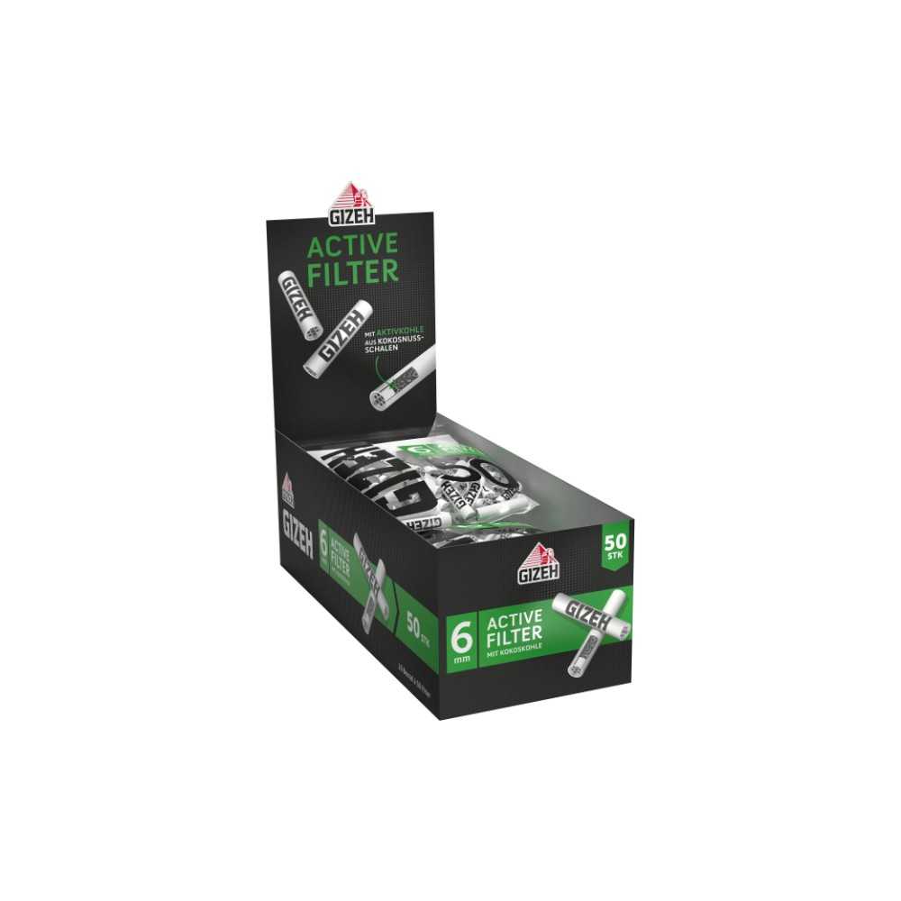 GIZEH Active filter black 6mm (50 pcs) Gizeh Products