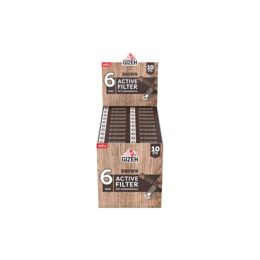 GIZEH Filtre actif marron 6mm  Produits