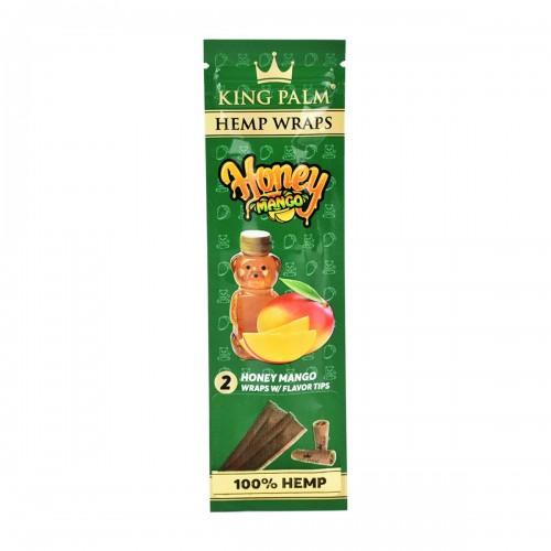 King Palm Blunt Wrap di canapa Hiney Mango (2 pezzi)