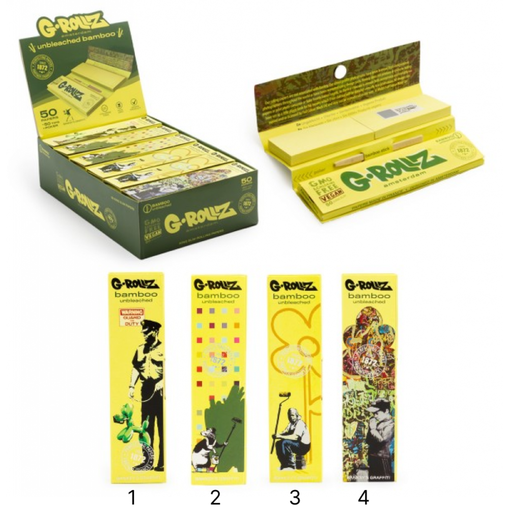 Banksy's Graffiti Bamboo Unbleached G-Rollz Produkte