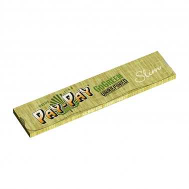 Rolling Paper PAY PAY GO Green King Size Slim Pay Pay Blatt zum Rollen