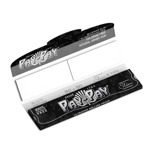 Rolling Paper Pay Pay Ultrathin King Size Slim Tips (50 sheets)