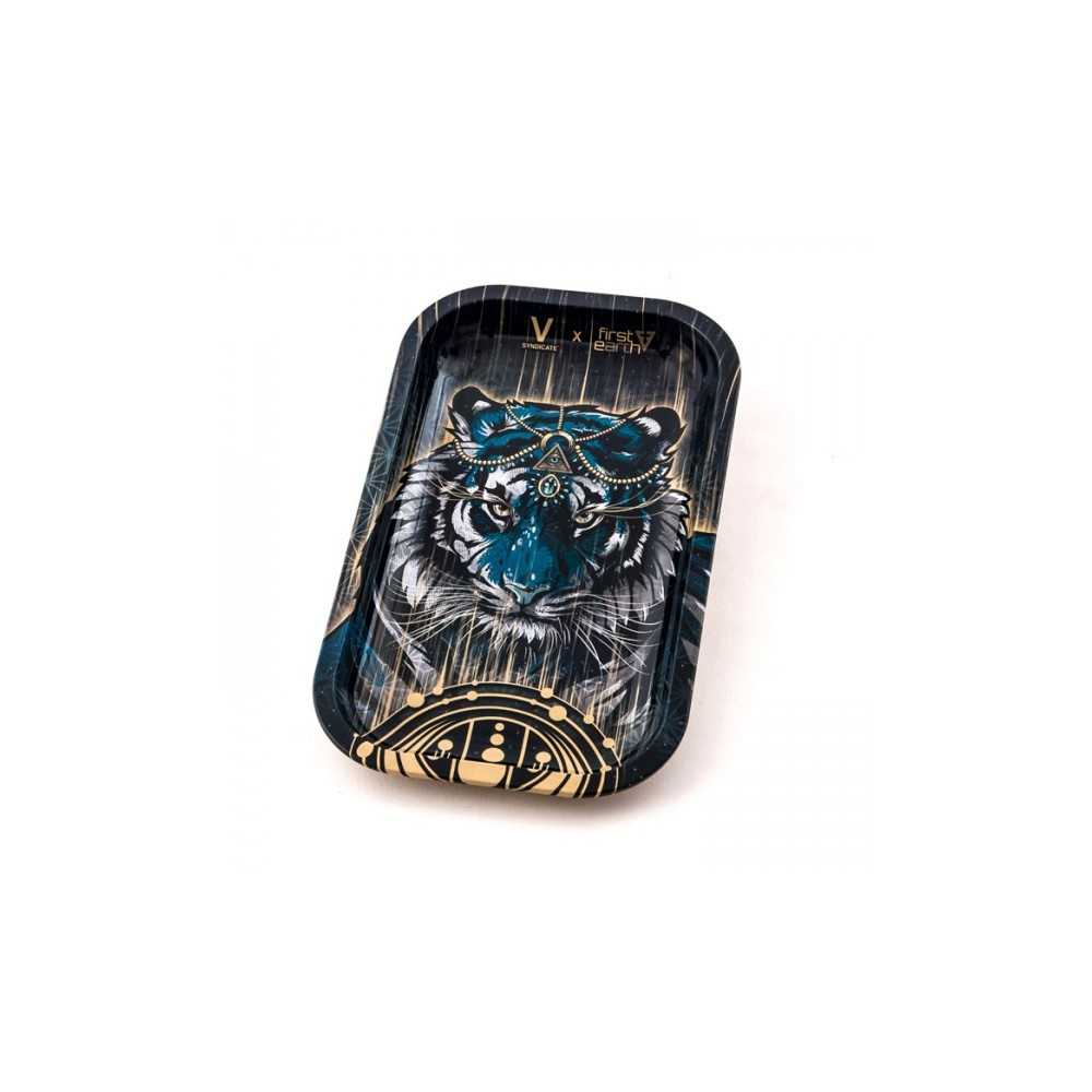 V-Syndicate "Tiger" Rolling Tray Small V Syndicate  Rolling Tray