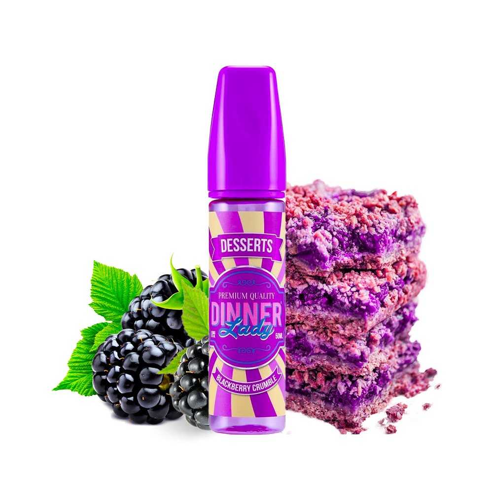 E-Liquid Dinner Lady Blackberry Crumble 50 ml Shortfill Dinner Lady Produkte