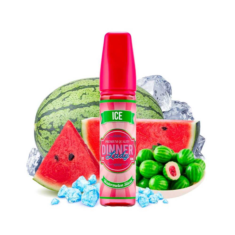 E-liquido Dinner Lady Fette di anguria 50 ml Ricarica breve Dinner Lady Prodotti