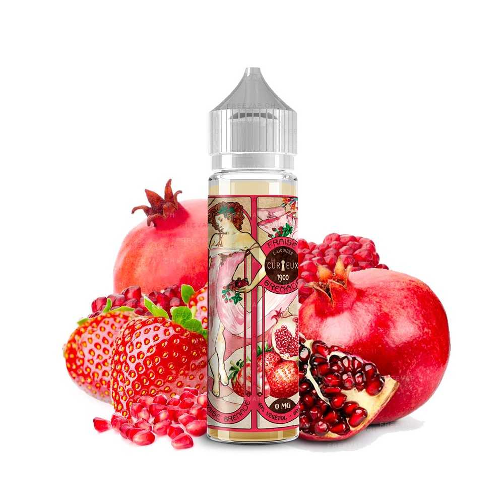 E-liquid Curieux Strawberry Pomegranate 50 ml Shortfill Curieux Products