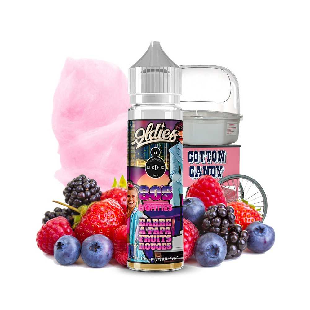 E-liquid 80'S EDITION OLDIES BY CURIEUX 50 ml Shortfill Cotton Candy Curieux Products