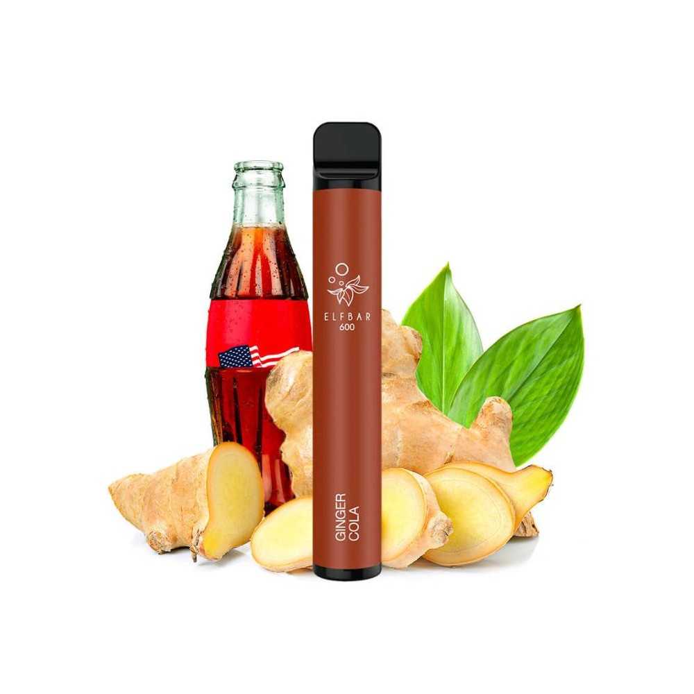 Disposable Pod Elf bar 600 Ginger Cola 20MG Elf Bar Products