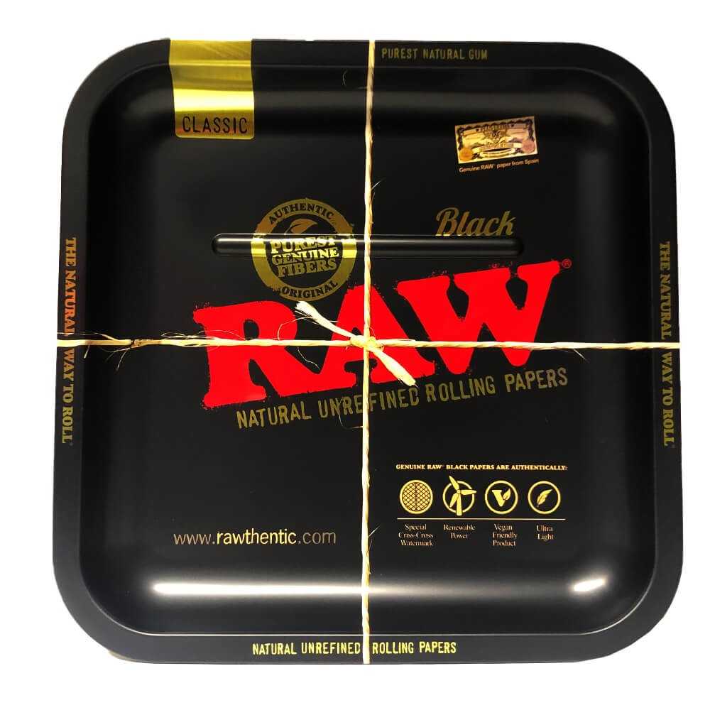 Raw Carré Black rolling tray RAW Rolling tray