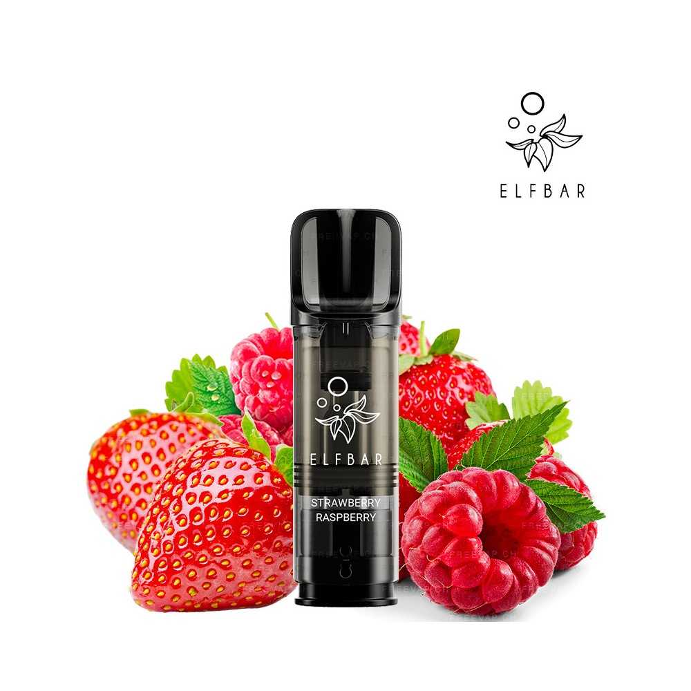 CARTOUCHES ELFA PRO - FRAISE FRAMBOISE - ELF BAR PACK X2 Elf Bar Products