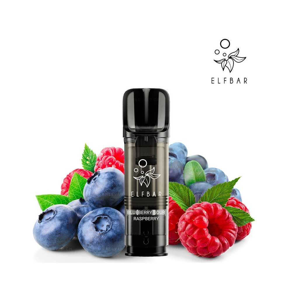 ELFA PRO CARTRIDGES - BLUEBERRY FRAMBOISE ACIDULÉE - ELF BAR PACK X2 Elf Bar Products