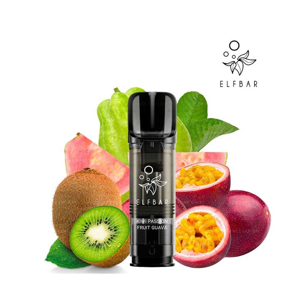 CARTOUCHES ELFA PRO - KIWI PASSION GOYAVE - ELF BAR PACK X2 Elf Bar Produits