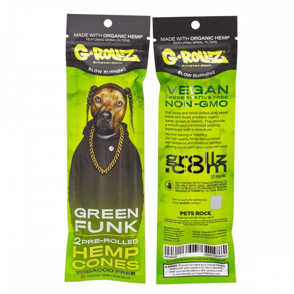 G-ROLLZ Terpene Infused Cones "Green G-Funk Grape G-Rollz Products