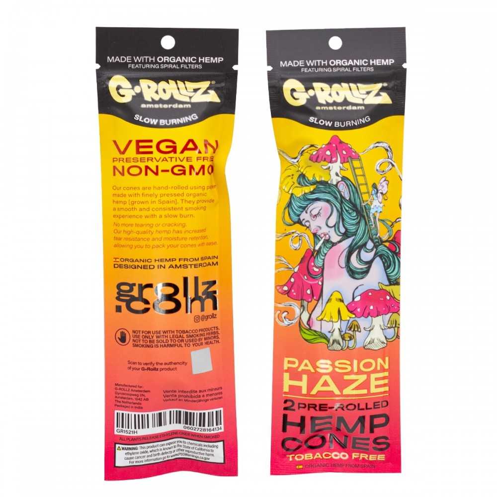 G-ROLLZ Terpene Infused Cones "Passion Haze Flavored" G-Rollz Produits