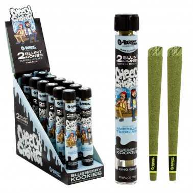 G-ROLLZ Cheech & Chong(TM) 2x coni smussati infusi di terpeni 'Blueberry Kookies G-Rollz Prodotti