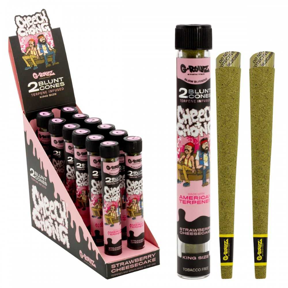 G-ROLLZ Terpene Infused Cones Cheech & Chong "Strawberry Cheesecake" G-Rollz Products