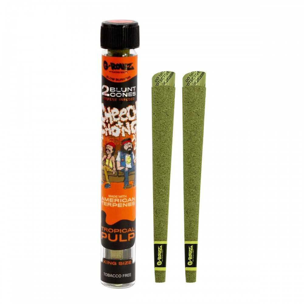G-ROLLZ Cheech & Chong(TM) 2x coni smussati infusi di terpeni "Polpa tropicale G-Rollz Prodotti