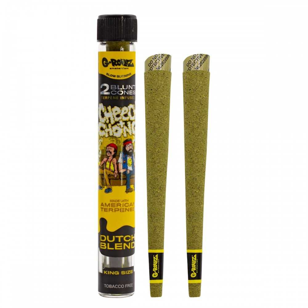 G-ROLLZ Cheech & Chong(TM) 2x coni smussati infusi di terpeni "Dutch Blend G-Rollz Prodotti