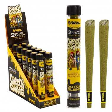 G-ROLLZ Cheech & Chong(TM) 2x coni smussati infusi di terpeni "Dutch Blend G-Rollz Prodotti