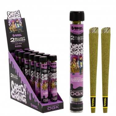 G-ROLLZ Cheech & Chong(TM) 2x coni smussati infusi di terpeni "Blackberry OGK G-Rollz Prodotti