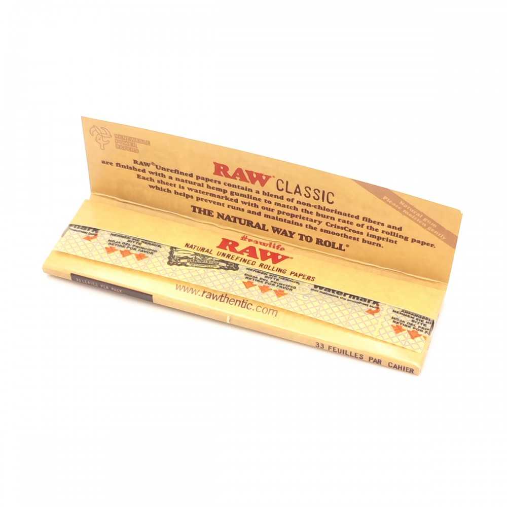 Blattkarton Raw Classic King Size (50 Packungen) RAW Raucherzubehör