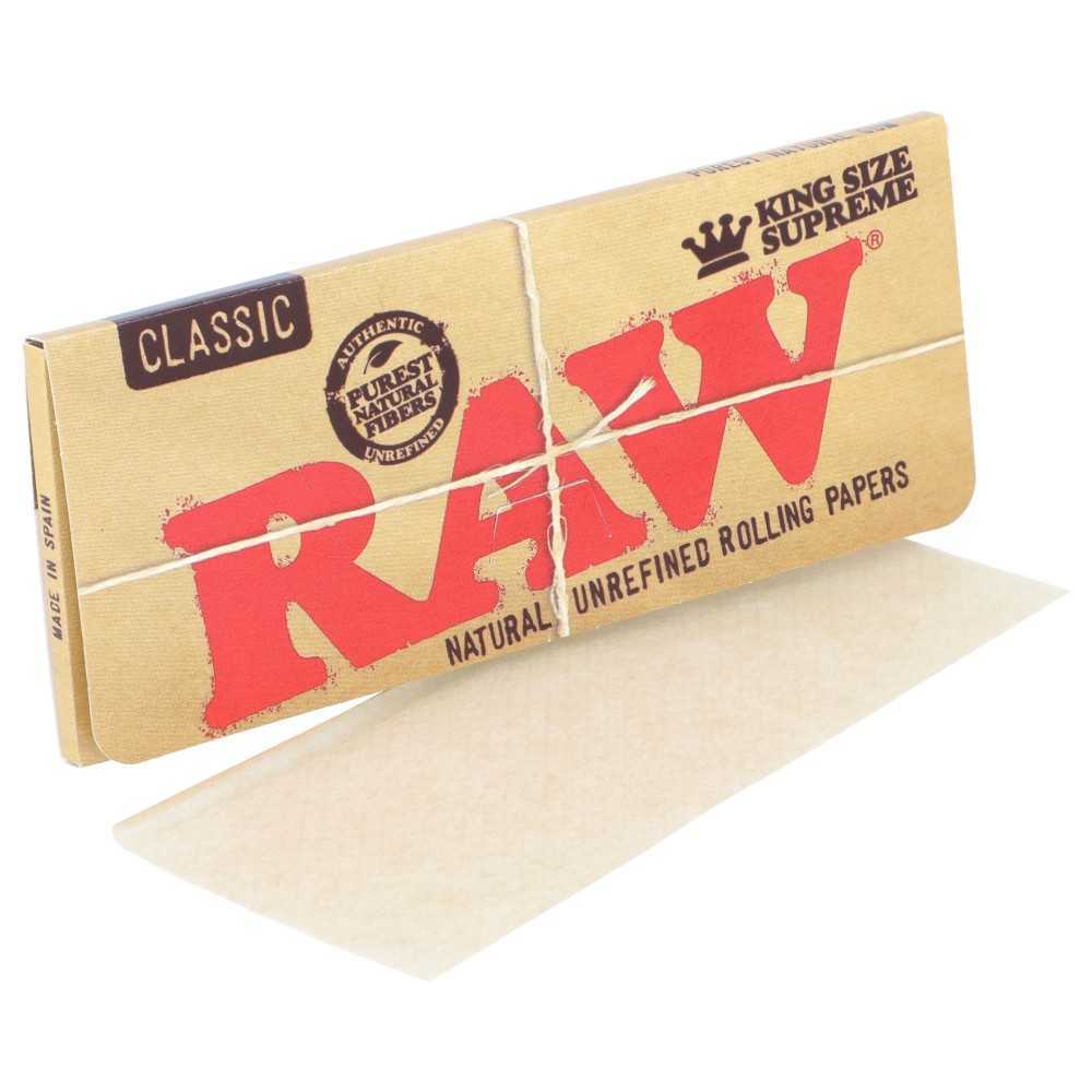 Karton Raw King Size "Supreme" (40 Packungen) RAW Blatt zum Rollen