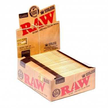 Karton Raw King Size "Supreme" (40 Packungen) RAW Blatt zum Rollen
