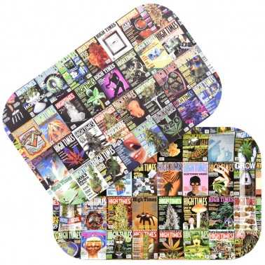High Times Rolltablett "Covers Collage" Small Pulsar Tablett zum Rollen