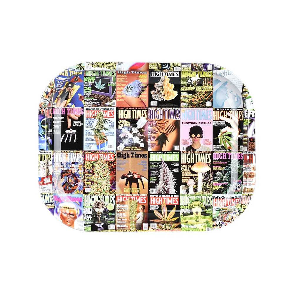 High Times "Covers Collage" Mini vassoio arrotolabile Pulsar Vassoio di rotolamento