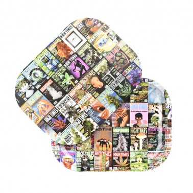 High Times "Covers Collage" Mini vassoio arrotolabile Pulsar Vassoio di rotolamento