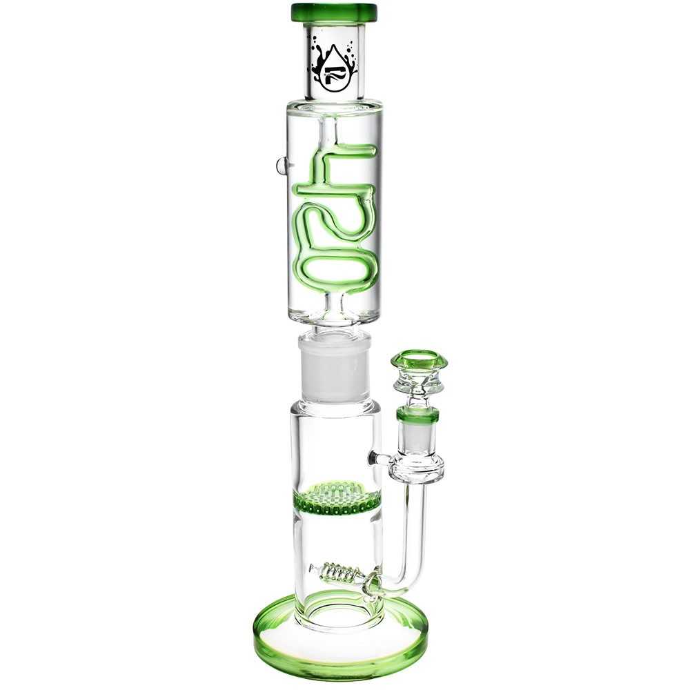 Bong 420 Design Stackable Glycerin Bleu Pulsar Produits