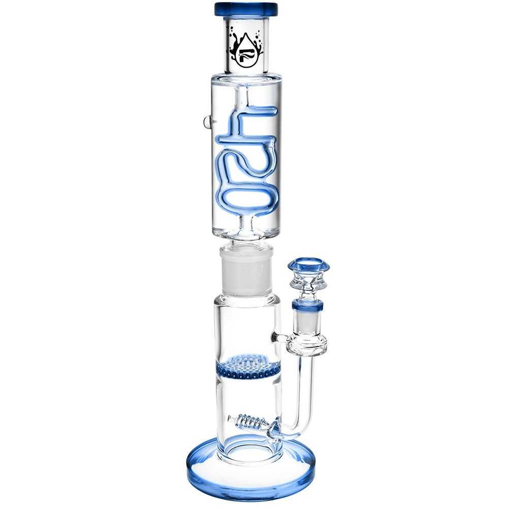 Bong 420 Design Impilabile Glicerina Blu Pulsar Prodotti