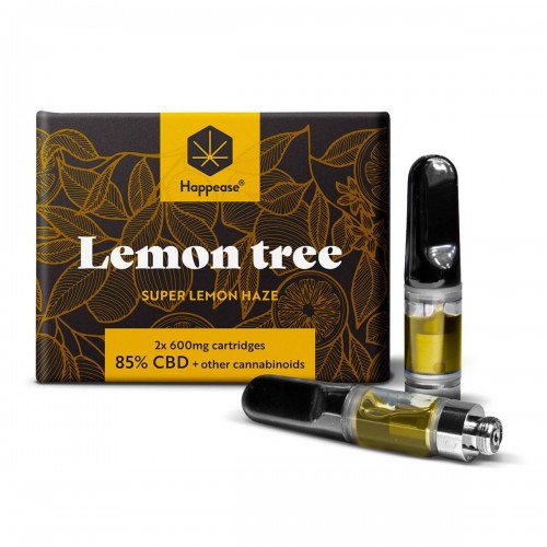 Cartucce per la penna da svapo Happease Classic 85% CBD Lemon Tree (2 pezzi)