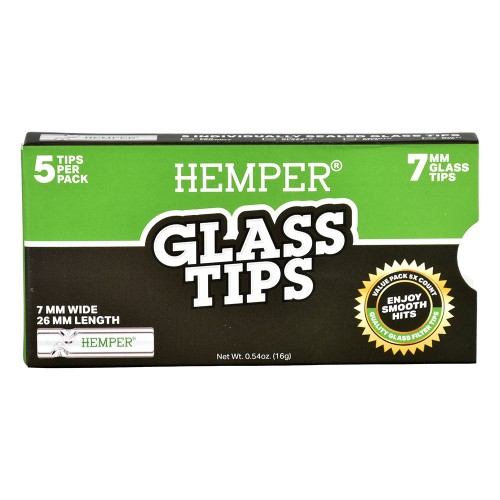 Hemper 7mm glass filter (5 pcs.)