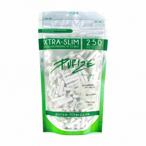 PURIZE® Xtra S White activated carbon filter 250 pcs