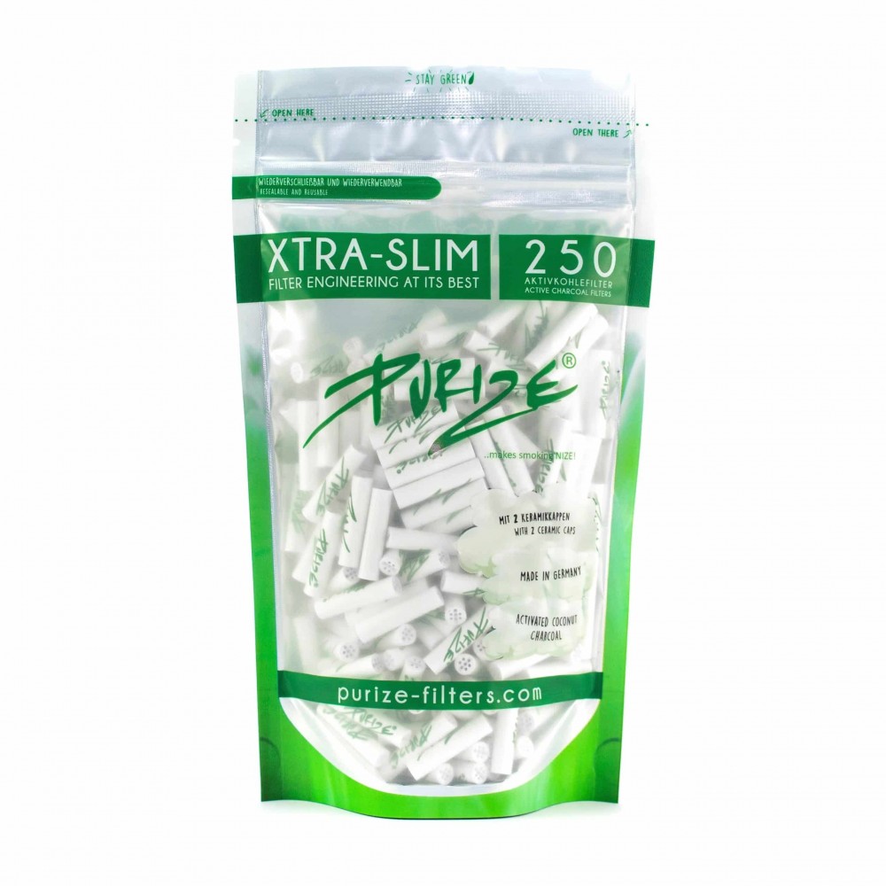 PURIZE® Filtre charbon actif Xtra S White 250 pces Purize filters Produits