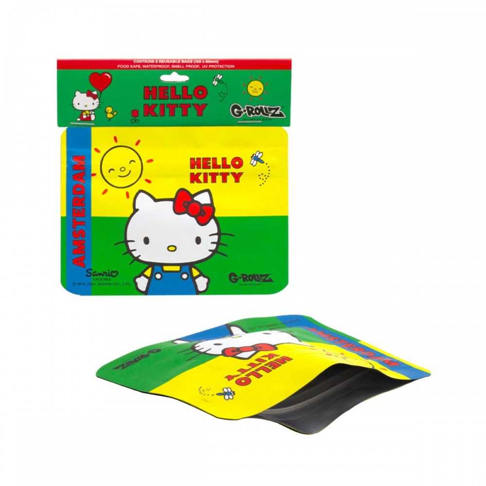 G-Rollz Sacchetti Hello Kitty Classic Amsterdam Smellproof 105 x 80 mm 8 pezzi G-Rollz Prodotti