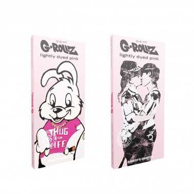 G-Rollz Banksy’s Graffiti Set 3 Lightly Dyed Pink KS Papers ASS 1pc G-Rollz Produits