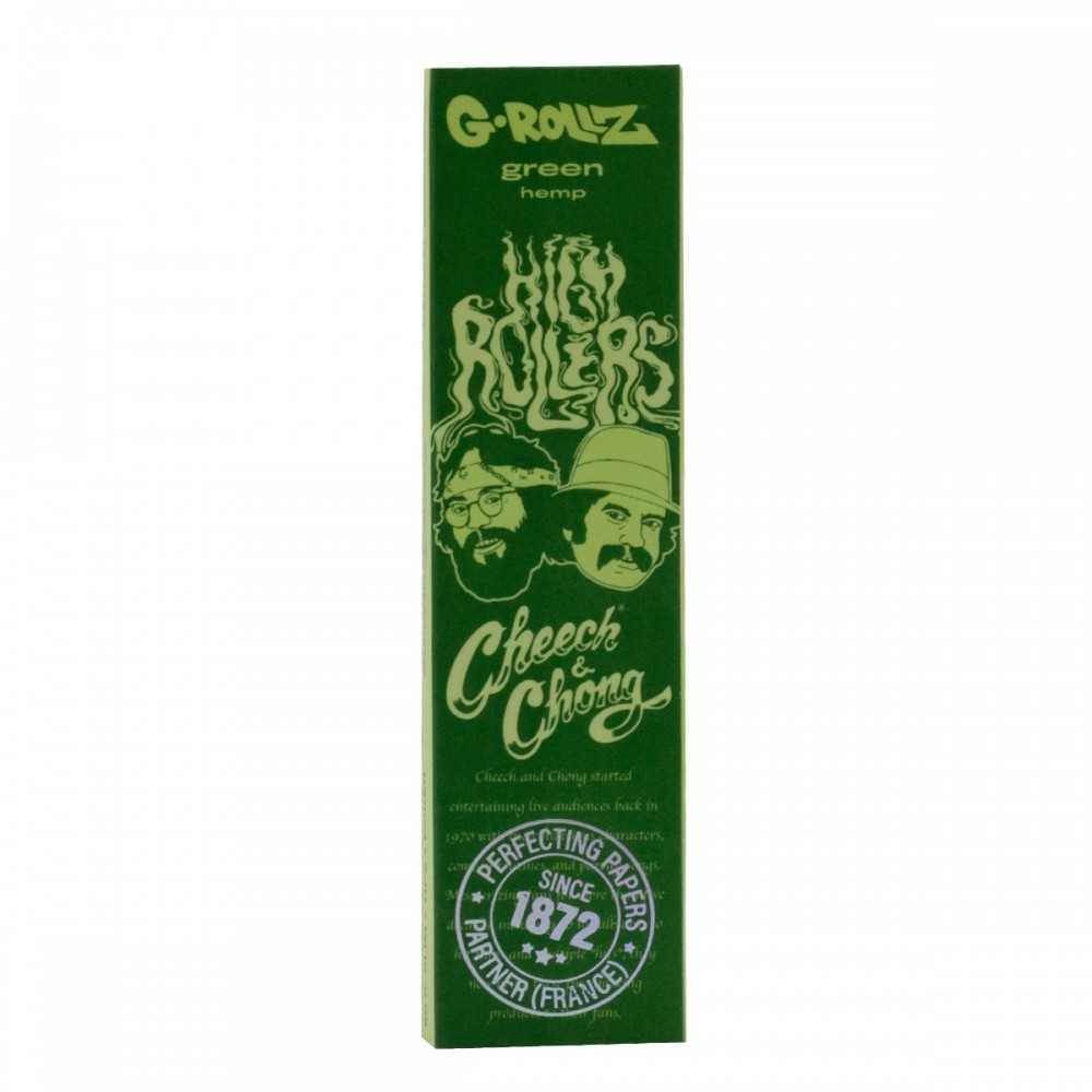 G-Rollz Carta verde di canapa organica Cheech Chong + espositore di suggerimenti G-Rollz Prodotti