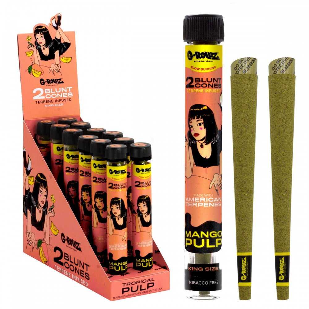 G-Rollz Terpene Infused Blunt Cones 'Mango Pulp G-Rollz Products