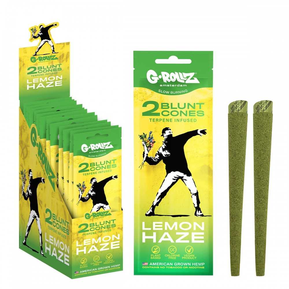 G-ROLLZ Terpene Infused Cones Banksy's "Lemon Haze G-Rollz Products