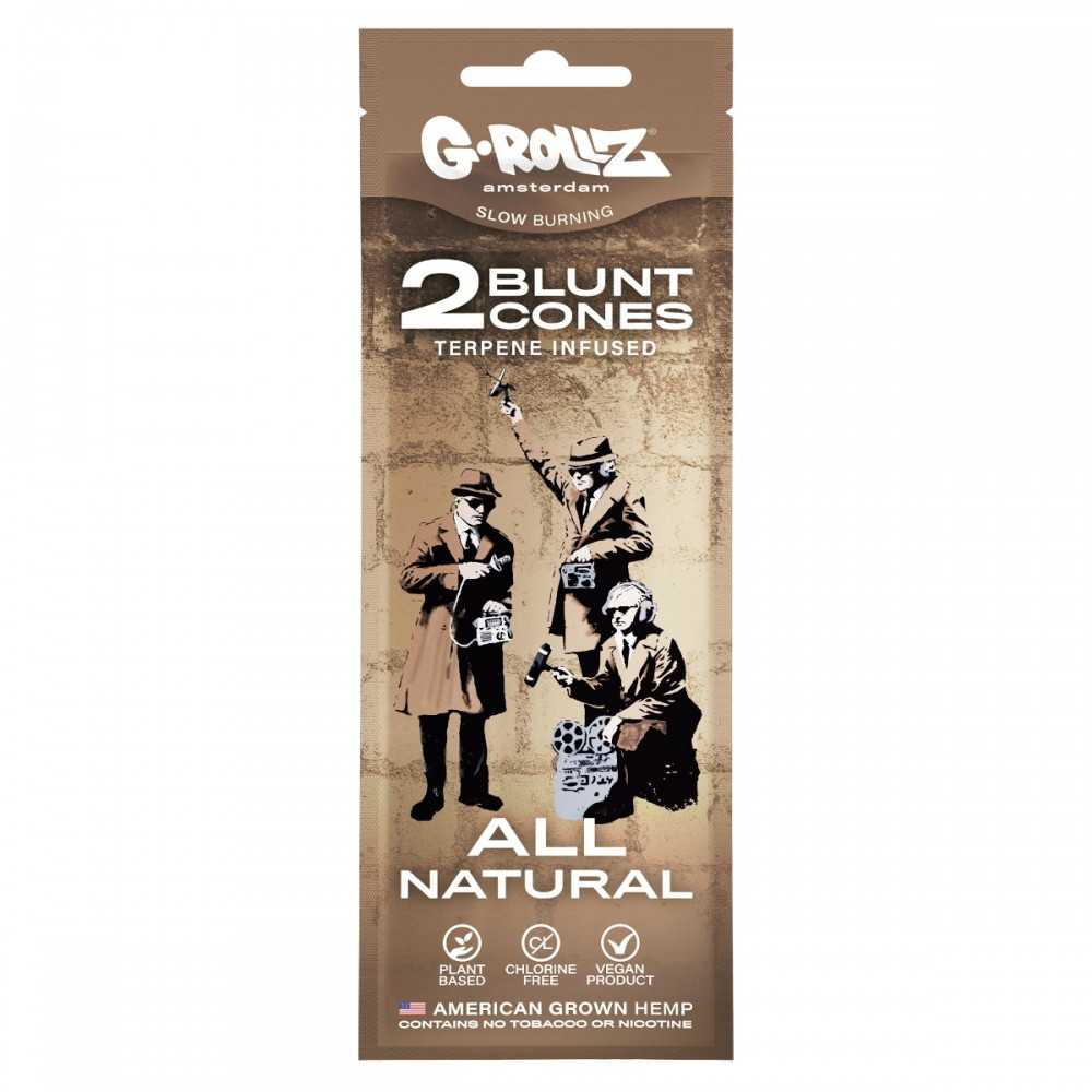 G-ROLLZ Terpene Infused Cones Banksy's "All Natural G-Rollz Products