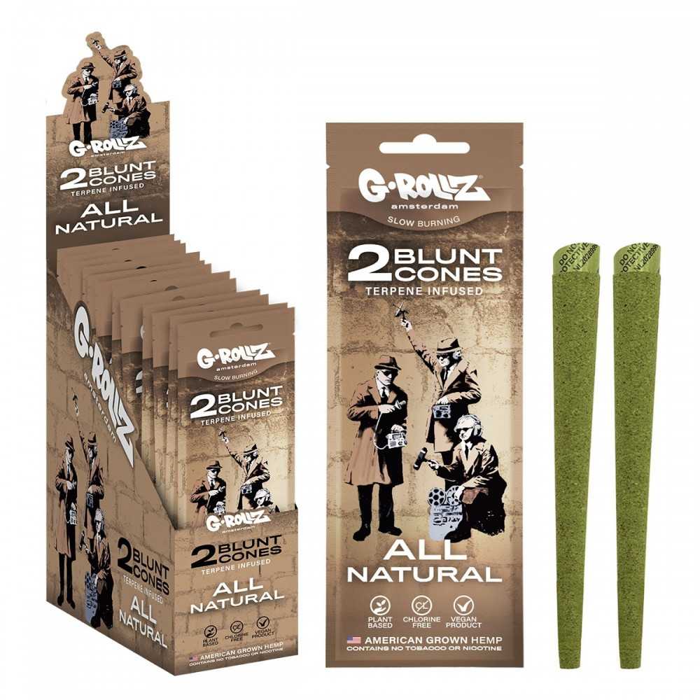 G-ROLLZ Terpene Infused Cones Banksy's "All Natural G-Rollz Products