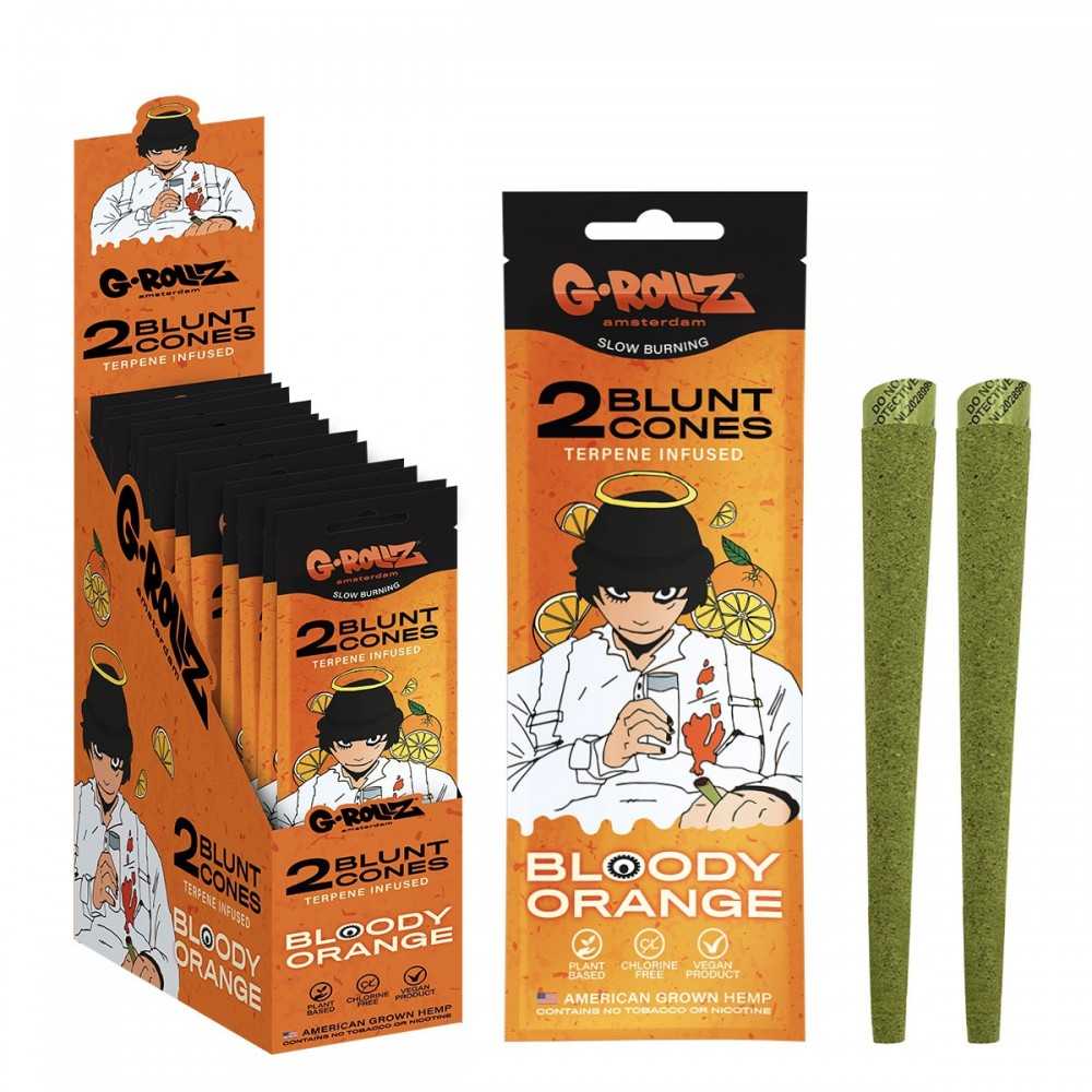G-Rollz Terpene Infused Cones "Bloody Orange" G-Rollz Produits