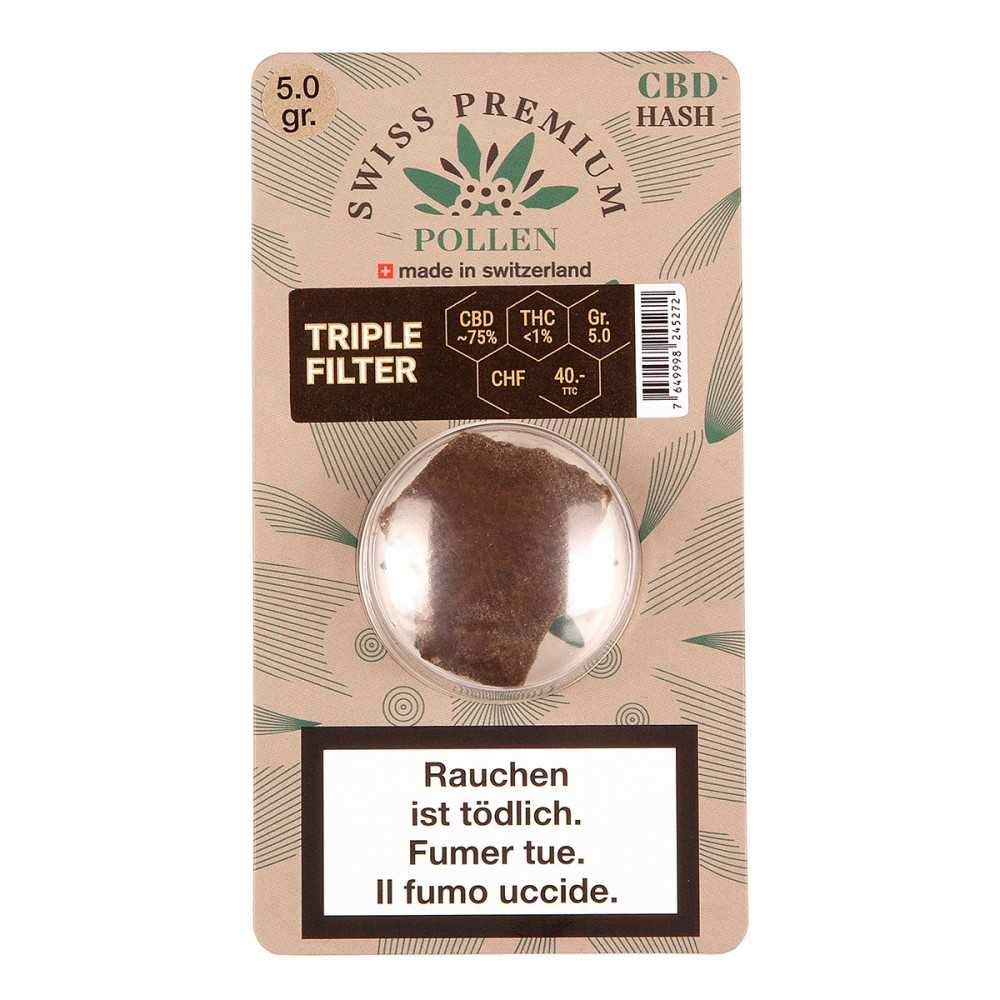 Hash CBD Swiss Premium Pollen "Triplo Filtro" 5g Swiss Premium Pollen Prodotti