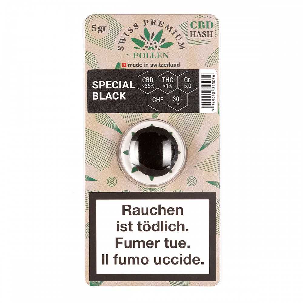 Hash CBD Swiss Premium Pollen "Special Black Swiss Premium Pollen Prodotti